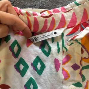 Pink and Green Midi Sundress for Resort Wear